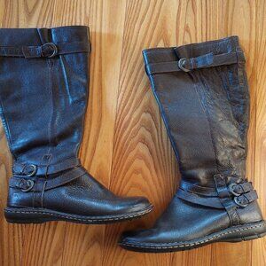 Womens boc Extra Wide Calf Leather Boots